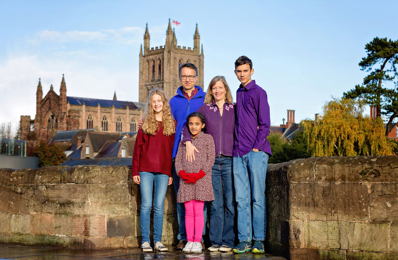 Portrait of a family in Herefordshire